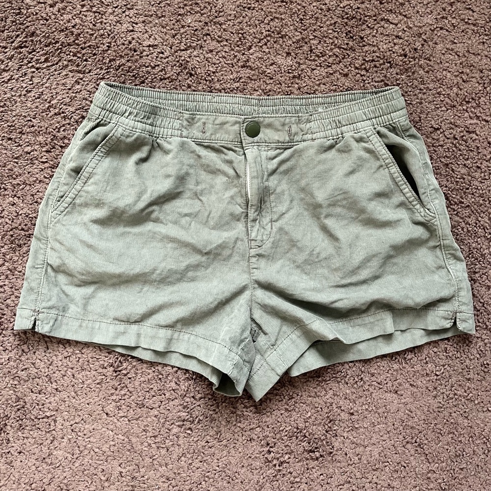 Green Corduroy Woman’s Shorts